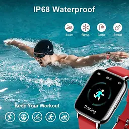 Смарт-годинник Ordtop фітнес-трекер 1.69-дюймовий HD-дисплей Fitness Armbanduhr - мініатюра 4