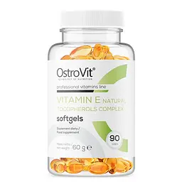 Вітаміни та мінерали OstroVit Vitamin E Natural Tocopherols Complex, 90 капсул