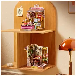 Конструктор Robotime Rolife дерев'яний 3D Магазин пончиків Sweetie's (DS051) - мініатюра 7