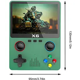 Ігрова консоль XPRO PSP 6X портативна з монітором 3.5 дюйма 1000 ігор чорна (43813-X6_1144) - мініатюра 2