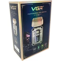 Електробритва з потрійним лезом VGR V-336 LED-дисплей золотиста (44957-V-336_762) - мініатюра 6