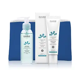 Подарунковий набір Babe Laboratorios Facial: Крем для обличчя 24 години зволоження та захист SPF 20, 50 мл + Міцелярний гель Travel Size, 90 мл + косметичка у подарунок - мініатюра 2