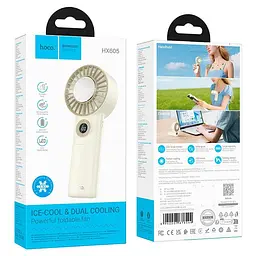 Вентилятор HOCO Ice pack series lightweight foldable fan HX605 |1.5-11h, 100 Levels, 45dB| - мініатюра 2