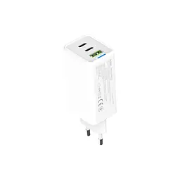 Зарядний пристрій ColorWay GaN Mini 65W PD Port PPS USB (USB-2C1A) white (CW-CHS058PD-WT) - мініатюра 4
