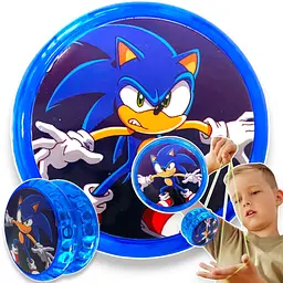 Йо-йо Sonic, 5.5 см, світло, на батарейках, 28.5x20x6 см (В асортименті) - мініатюра 2