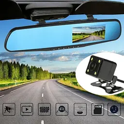 Автомобільний відеореєстратор з двома камерами Vihicle Blackbox DVR L 9000 - мініатюра 8