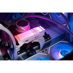 Модуль пам'яті для комп'ютера DDR5 64GB (2x32GB) 5600 MHz Beast White RGB Kingston Fury (ex.HyperX) (KF556C36BWEAK2-64) - мініатюра 5