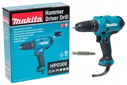 Шурупокрут з ударним режимом мережевий Makita HP0300 (56 Нм, 0.8-10 мм, 320 Вт) - мініатюра 7