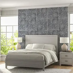Декоративна плита Sticker Wall ПВХ 600х600х3мм Попелястий мармур S SW-00001626 - мініатюра 6
