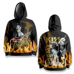 Худі спортивне з 3D принтом Metal Bender 31521 2XL
