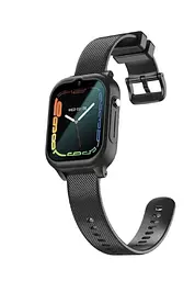 Дитячий смарт-годинник Lemfo K26 з GPS-відеодзвінком HD-камерою та 2 додатковими корпусами в комплекті Чорний - мініатюра 5