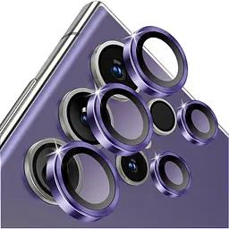 Захисне скло на камеру Monblan Metal Ring Series для Samsung Galaxy S24 Ultra Purple [111337] - мініатюра 2