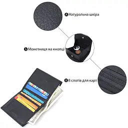 Жіночий шкіряний гаманець ST Leather 10х9.8х2 см acs0029423 - мініатюра 4
