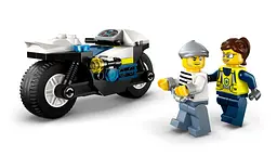 Конструктор LEGO City Переслідування на поліцейському мотоциклі 65 деталей (60455) - мініатюра 11