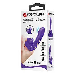 Вібронасадка на палець Lybaile Pretty Love Orlando Honey Finger Vibrator, 9х2.6 см (фіолетовий) - мініатюра 9