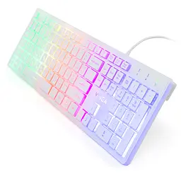 Клавіатура Vinga KB410 White - мініатюра 2
