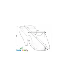 Гірка для купання Tega Baby антиковзка Bunny white (KR-003-103) - мініатюра 2