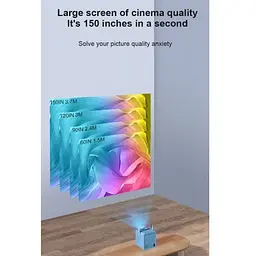 Smart проєктор HD (1280x720) на Android портативний XPRO Panoplus Soundbox Blue 4000 lm з підключенням до iOS та Android для офісу, домашнього кінотеатру та проведення презентацій + Аеромиша в комплекті (L5G824_3899) - мініатюра 3