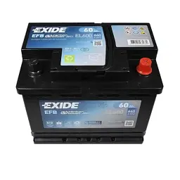 Акумулятор автомобільний EXIDE START-STOP EFB 60A (EL600) - миниатюра 5