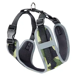 Шлея для собак і котів Ferplast Nikita Fashion P S камуфляж зелена A: 24-31 см B: 30-41 см 1.5 см 75468921