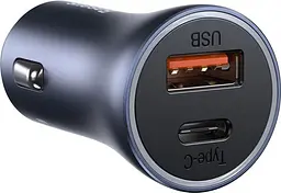 Автомобільний зарядний пристрій Baseus Small Screw 1USB 1Type-C QC 3.0 3A CCJD-0G Dark Grey - мініатюра 5