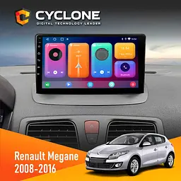 Штатна магнітола Renault Megane III 2008-2016 Cyclone C9-001 2x32 CPL Cyclone (НФ-00002744)