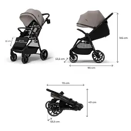 Прогулянкова коляска Kinderkraft Grande 2 Beige (KSGRAN02BEG0000)  - мініатюра 4