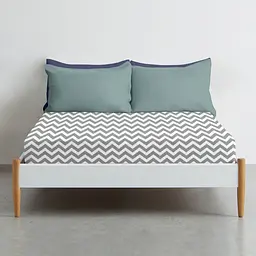 Простирадло Cosas полуторне 155х240 grey zigzag, сірий (Зигзаг_серый_25) - мініатюра 3
