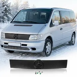 Зимова накладка на радіаторні решітку Mercedes Vito 638 1998-2003 AutoElement zim 022