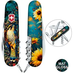 Ніж Victorinox Camper Ukraine 91мм 13функ Величний Сокіл