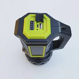 Ліхтар із сонячною панеллю HEL-T95 (LM+COB білий + червоний) + Powerbank + microUSB + (3+4 режими) - мініатюра 5