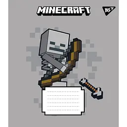 Набір зошитів Yes Minecraft Signs A5 в косу лінію 12 аркушів 25 шт. (767558) - мініатюра 3