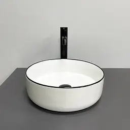Умивальник VBI Prato white edge накладний VBI-011414, Білий - мініатюра 4