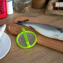 Рибочистка кругла з ручкою Ø 9 см, Kitchette Салатовий 84621 - мініатюра 2