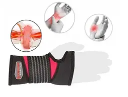 Бандаж на зап'ястя Power System PS-6010 NEO Wrist Support Black S/M (1 шт) (6010BK-3) - мініатюра 3