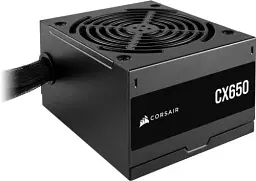 Блок живлення 650 Вт, Corsair CX650, Black (CP-9020278-EU) - мініатюра 2