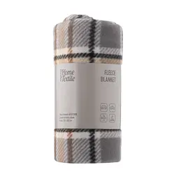 Плед Ardesto Fleece 100% поліестер клітинка сірий 130 x 160 см (ART0721PB)
