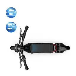 Електросамокат OKAI ES800 Panther Off-Road Black 12", 1500(3000)W, Dual Motor, 19.2Ah, 50km, 60km\h, 35%, NFC, App, 43kg (ES800-B) - мініатюра 6