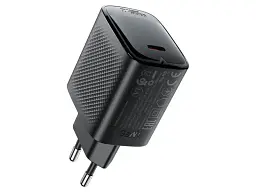 Мережевий зарядний пристрій Acefast A112 GaN Black (6974316284055)