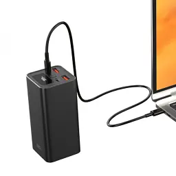 Батарея універсальна XO 20000mAh, PD/65W for laptop, QC/22.5W, black (PB97_Black) - мініатюра 4