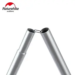 Стійки для тенту Naturehike Steel poles (NH19PJ042) 25ммx2.4м - 2 шт - сталеві - мініатюра 4