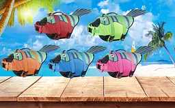 Рятувальний жилет для собак Derby Fish Design Orange - мініатюра 5