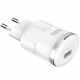 Мережевий зарядний пристрій Hoco 1USB C37A 2.4A White - мініатюра 5