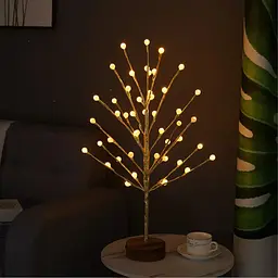 Настільний світильник-дерево з LED підсвіткою 60см, від USB, Теплий білий XPRO (234574681_609) - мініатюра 3