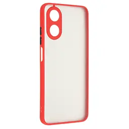 Чехол-накладка для OPPO A17 4G/A17k 4G, Frosted Matte, красный, противоударный чехол с защитой всего корпуса, термополиуретан TPU + поликарбонат PC, ArmorStandart (ARM66728)