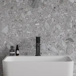 Змішувач для умивальника Omnires Contour anthracite CT8010AT Чорний матовий - мініатюра 3