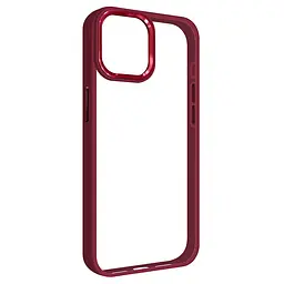 Чехол для Apple iPhone 15, UNIT2, бордовый, ударопрочный, прозрачный противоударный чехол-накладка из TPU и поликарбоната (PC), с защитными бортиками, защита всего корпуса от ударов и царапин, ArmorStandart (ARM69971)