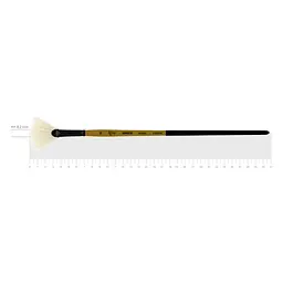 Пензель щетина віялова AMBER 2306FN №10 довга ручка ROSA (4823098533566)