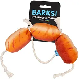 Іграшка для собак Barksi Сосиски з канатом 17х10 см - мініатюра 3