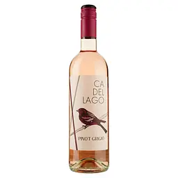 Уцінка. Вино Ca Del Lago Pinot Grigio Delle Venezie Rosato DOC Veneto рожеве сухе 0.75 л